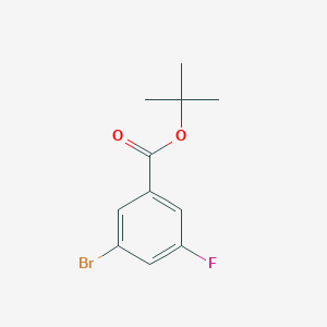 tert-Butyl 3-bromo-5-fluorobenzoate chemical structure (CAS 1262834-57-0)