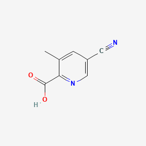 5-Cyano-3-methylpicolinic acid chemical structure (CAS 1262860-49-0)