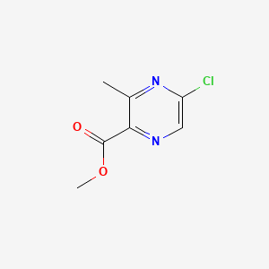 Methyl 5-chloro-3-methylpyrazine-2-carboxylate chemical structure (CAS 1262860-62-7)