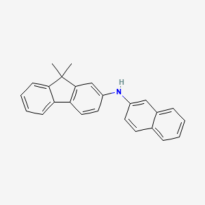 9,9-Dimethyl-n-(naphthalen-2-yl)-9h-fluoren-2-amine chemical structure (CAS 1263001-82-6)