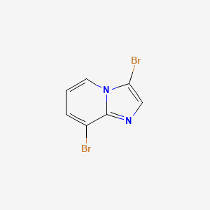 3,8-Dibromoimidazo[1,2-a]pyridine chemical structure (CAS 1263062-05-0)