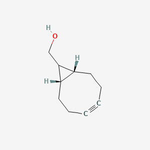 rel-(1R,8S,9s)-Bicyclo[6.1.0]non-4-yn-9-ylmethanol chemical structure (CAS 1263166-90-0)
