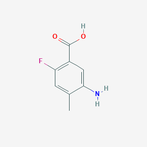 5-Amino-2-fluoro-4-methylbenzoic acid chemical structure (CAS 1263277-38-8)