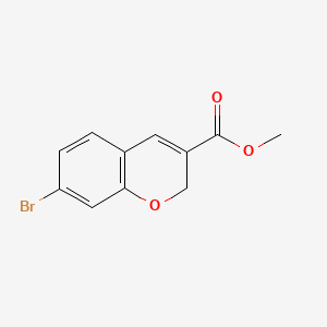 Methyl 7-bromo-2H-chromene-3-carboxylate chemical structure (CAS 1263285-65-9)