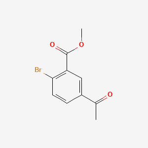 Methyl 5-acetyl-2-bromobenzoate chemical structure (CAS 1263286-07-2)
