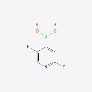 (2,5-Difluoropyridin-4-yl)boronic acid chemical structure (CAS 1263375-23-0)