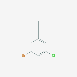 3-Bromo-5-chloro-tert-butylbenzene chemical structure (CAS 1263377-20-3)
