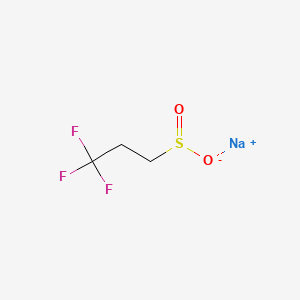 Sodium 3,3,3-trifluoropropane-1-sulfinate chemical structure (CAS 1263377-91-8)