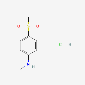 N-Methyl-4-(methylsulfonyl)aniline hydrochloride chemical structure (CAS 1263378-01-3)