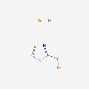 2-(Bromomethyl)thiazole hydrobromide chemical structure (CAS 1263378-94-4)