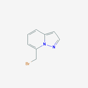 7-(Bromomethyl)pyrazolo[1,5-a]pyridine chemical structure (CAS 1263413-95-1)