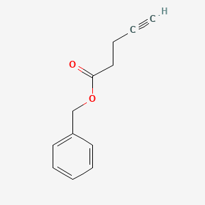 Benzyl pent-4-ynoate chemical structure (CAS 126378-11-8)