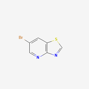6-Bromothiazolo[4,5-b]pyridine chemical structure (CAS 1264193-12-5)