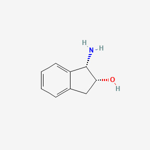(1S,2R)-1-Amino-2,3-dihydro-1H-inden-2-ol chemical structure (CAS 126456-43-7)