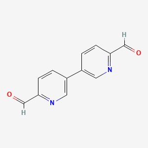 [3,3'-Bipyridine]-6,6'-dicarbaldehyde chemical structure (CAS 1264748-06-2)