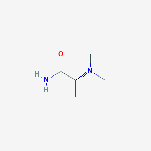 (R)-2-(Dimethylamino)propanamide chemical structure (CAS 126483-65-6)