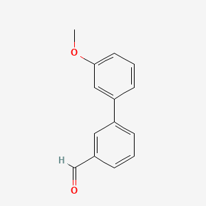 3'-Methoxy-[1,1'-biphenyl]-3-carbaldehyde chemical structure (CAS 126485-58-3)