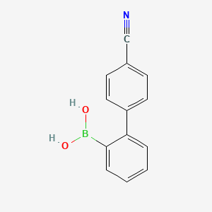 (4'-Cyano-[1,1'-biphenyl]-2-yl)boronic acid chemical structure (CAS 1265312-65-9)