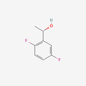 (S)-1-(2,5-Difluorophenyl)ethan-1-ol chemical structure (CAS 126534-36-9)