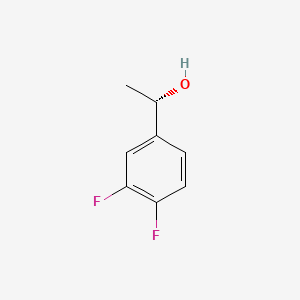 (S)-1-(3,4-Difluorophenyl)ethanol chemical structure (CAS 126534-40-5)