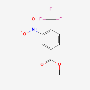 Methyl 3-nitro-4-(trifluoromethyl)benzoate chemical structure (CAS 126541-81-9)