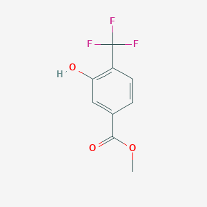 Methyl 3-hydroxy-4-(trifluoromethyl)benzoate chemical structure (CAS 126541-88-6)