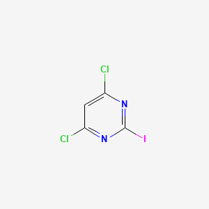 4,6-Dichloro-2-iodopyrimidine chemical structure (CAS 1266105-16-1)