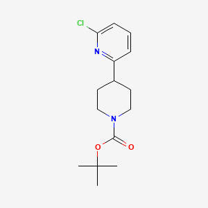 tert-Butyl 4-(6-chloropyridin-2-yl)piperidine-1-carboxylate chemical structure (CAS 1266118-78-8)