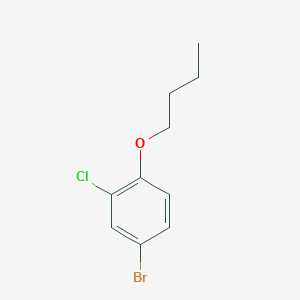 4-Bromo-1-butoxy-2-chlorobenzene chemical structure (CAS 1266253-69-3)