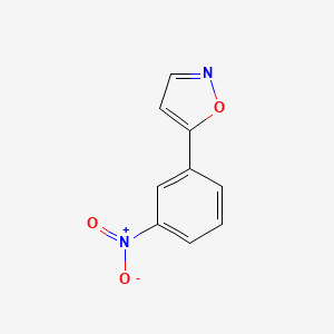 5-(3-Nitrophenyl)isoxazole chemical structure (CAS 126633-02-1)