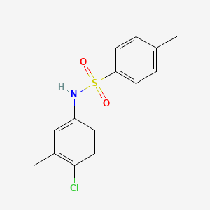 N-(4-Chloro-3-methylphenyl)-4-methyl-benzenesulfonamide chemical structure (CAS 1266384-47-7)