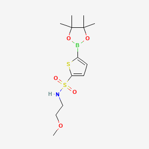N-(2-Methoxyethyl)-5-(4,4,5,5-tetramethyl-1,3,2-dioxaborolan-2-yl)thiophene-2-sulfonamide chemical structure (CAS 1266480-29-8)