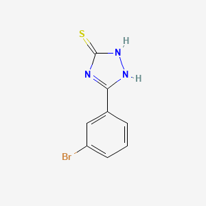 5-(3-Bromophenyl)-2,4-dihydro-3H-1,2,4-triazole-3-thione chemical structure (CAS 126651-85-2)