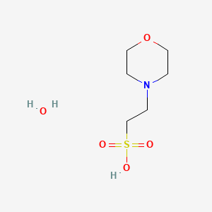 2-Morpholinoethanesulfonic acid xhydrate chemical structure (CAS 1266615-59-1)