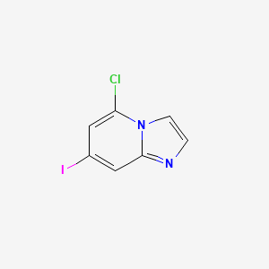 5-Chloro-7-iodoimidazo[1,2-a]pyridine chemical structure (CAS 1266656-98-7)
