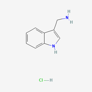 (1H-Indol-3-yl)methanamine hydrochloride chemical structure (CAS 1266692-14-1)