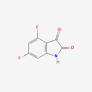 4,6-Difluoro-1H-indole-2,3-dione chemical structure (CAS 126674-93-9)