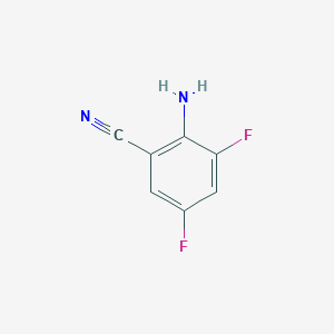 2-Amino-3,5-difluorobenzonitrile chemical structure (CAS 126674-94-0)
