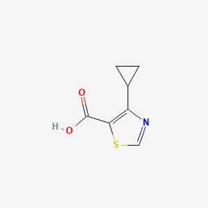 4-Cyclopropylthiazole-5-carboxylic acid chemical structure (CAS 1266822-87-0)