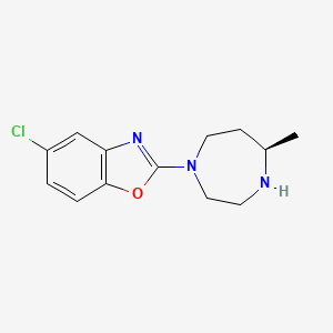 (R)-5-Chloro-2-(5-methyl-1,4-diazepan-1-yl)benzo[d]oxazole chemical structure (CAS 1266975-27-2)