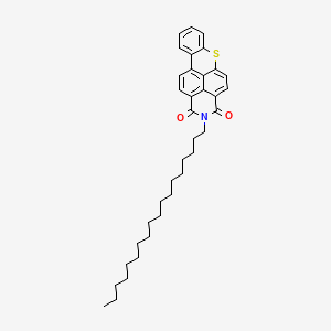 2-Octadecyl-1H-thioxantheno[2,1,9-def]isoquinoline-1,3(2H)-dione chemical structure (CAS 12671-74-8)