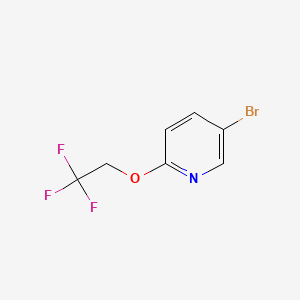 5-Bromo-2-(2,2,2-trifluoroethoxy)pyridine chemical structure (CAS 126728-58-3)