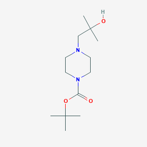 tert-Butyl 4-(2-hydroxy-2-methylpropyl)piperazine-1-carboxylate chemical structure (CAS 1267341-14-9)