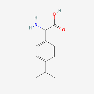 2-Amino-2-(4-isopropylphenyl)acetic acid chemical structure (CAS 126746-20-1)
