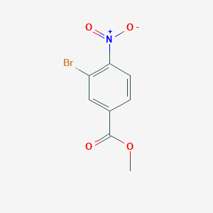 Methyl 3-bromo-4-nitrobenzoate chemical structure (CAS 126759-30-6)