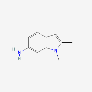 1,2-Dimethyl-1H-indol-6-amine chemical structure (CAS 1267985-57-8)