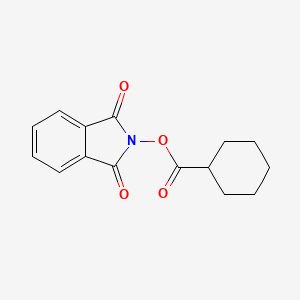 1,3-Dioxoisoindolin-2-yl cyclohexanecarboxylate chemical structure (CAS 126812-30-4)
