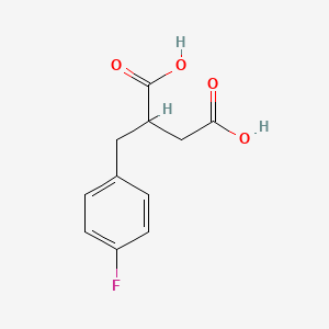 2-(4-Fluorobenzyl)succinic acid chemical structure (CAS 1268121-69-2)