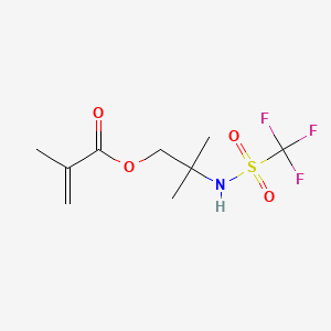 2-Methyl-2-(trifluoromethylsulfonamido)propyl methacrylate chemical structure (CAS 1268257-44-8)
