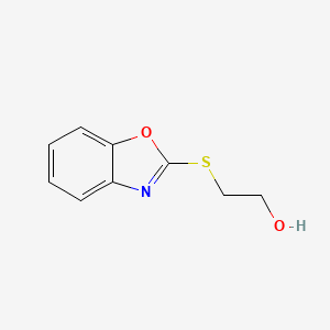 2-(Benzo[d]oxazol-2-ylthio)ethan-1-ol chemical structure (CAS 126828-31-7)